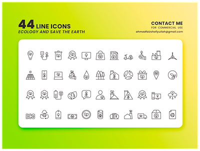Icon Set Ecology, Save Earth! design eco ecology go green graphic design icon ecology icon fill icon glyph icon line icon pack icon set illustration nature save earth ui ux vector vectors