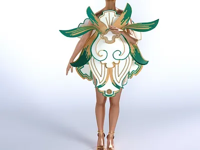 SHAH ABBASS canceptual clo3d