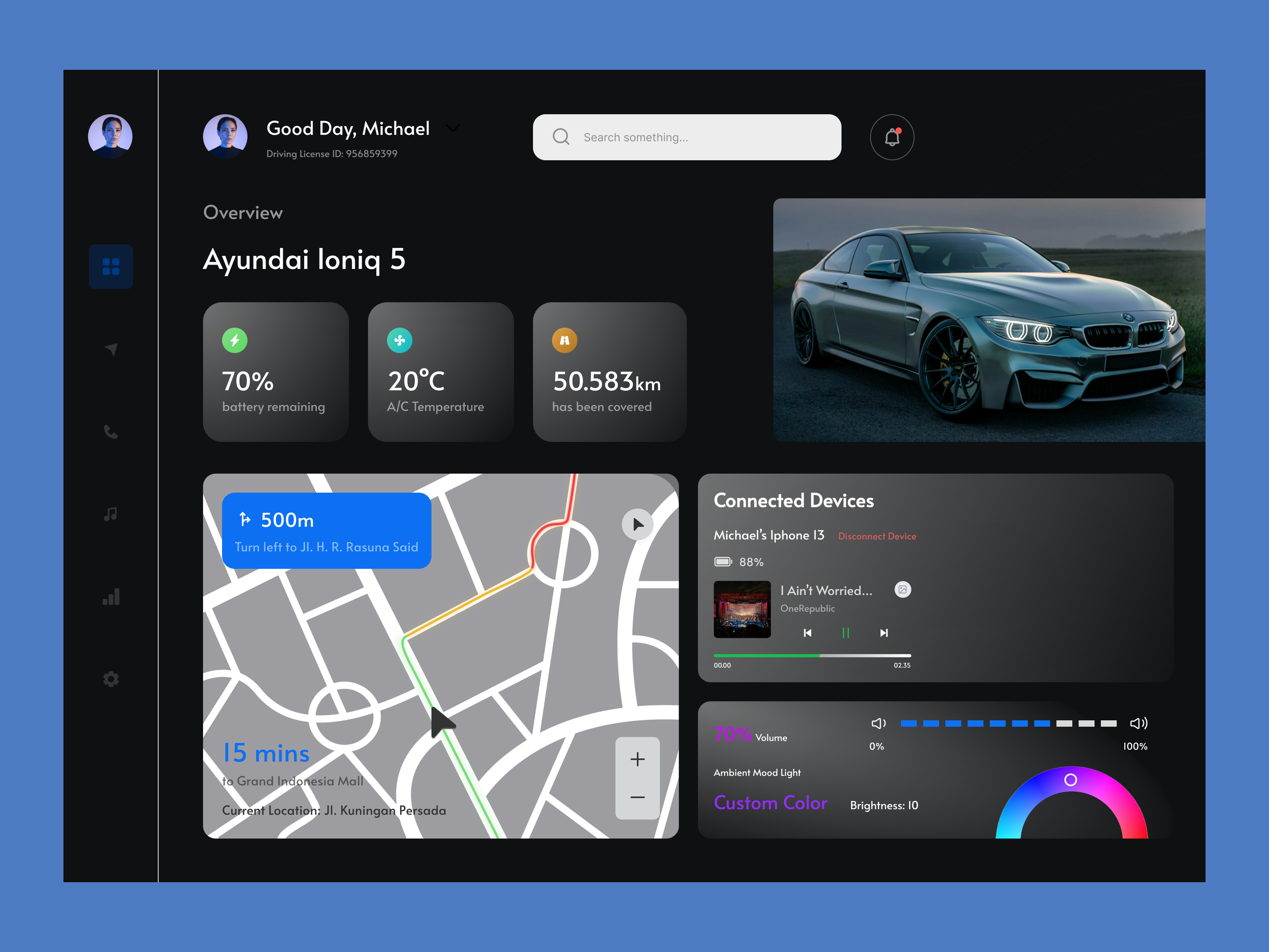 Smart Vehicle Dashboard — Connected Car UI/UX automotivedesign automotiveui cardashboard connectedcar darkui dashboarddesign datavisualization designinspiration figmadesign interfacedesign modernui productdesign saasdesign smartcar techui uidesign uxdesign uxuidesign vehiclemanagement webappdesign