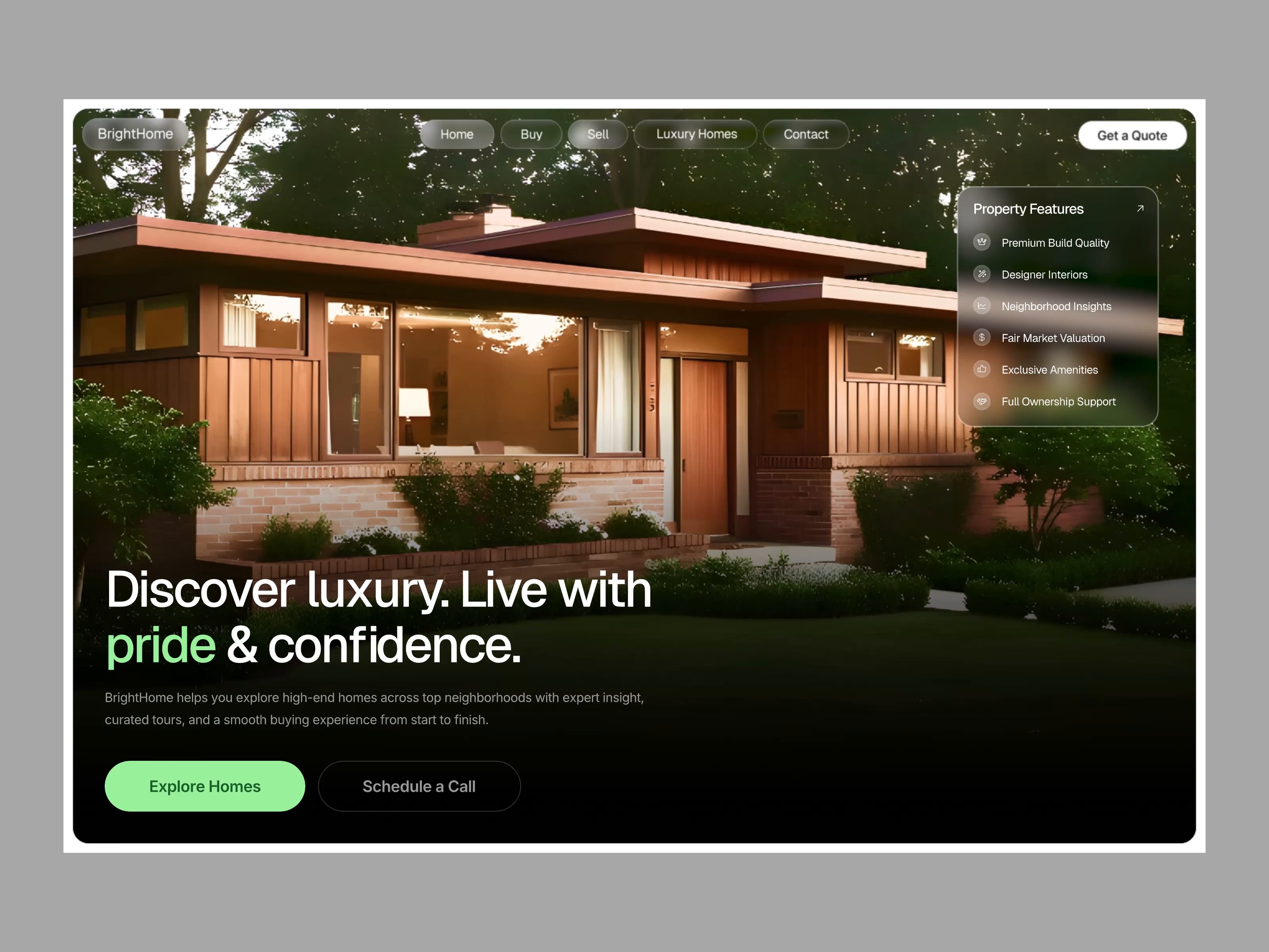 Example of Landing Page Design