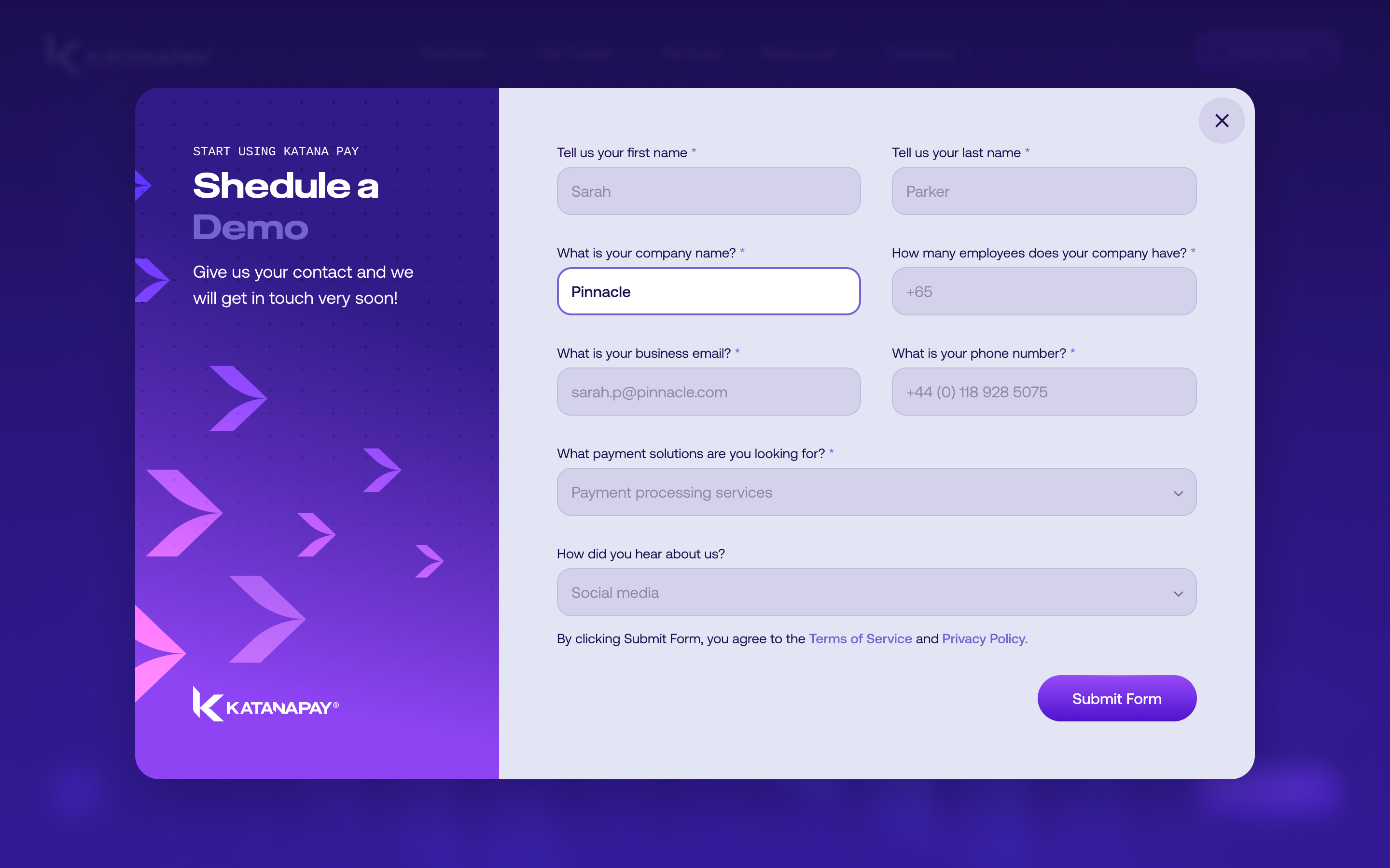Schedule Demo - form modal graphic design typography ui ux web website