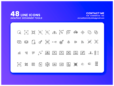 Icon Line Pack Graphic Designer animation design designer tools graphic design icon graphic designer icon ui ux ui ux vector vectors