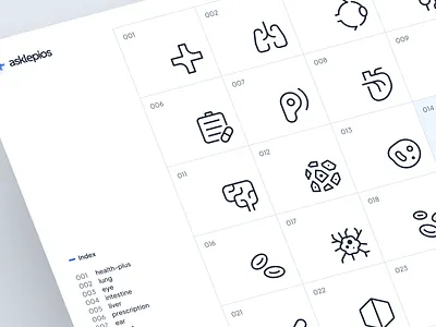 strangeicons: Healthcare & Biotech UI Icon Set - Medical asklepios icon set biotech icon set biotech icons blue clean digital health icons figma icons gradient healthcare icon family healthcare icon set healthcare icons healthtech icons iconography minimal minimal icons modern strangeicons ui icon set ui icons wellness icon set