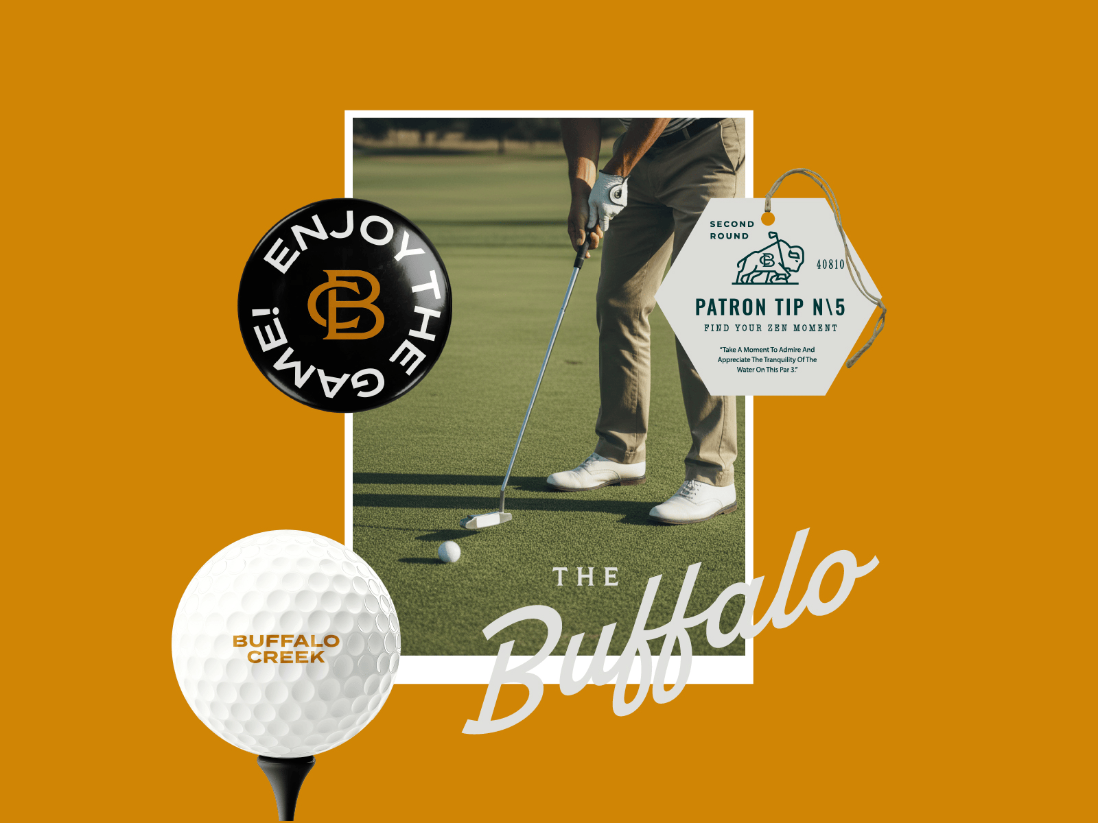 Buffalo Creek Golf Club: Brand Experience brand application brand experience brand identity branding club culture editorial design golf branding golf club golf design graphic design heritage branding identity design lifestyle branding logo logo design merch design print design sports branding typography design visual identity