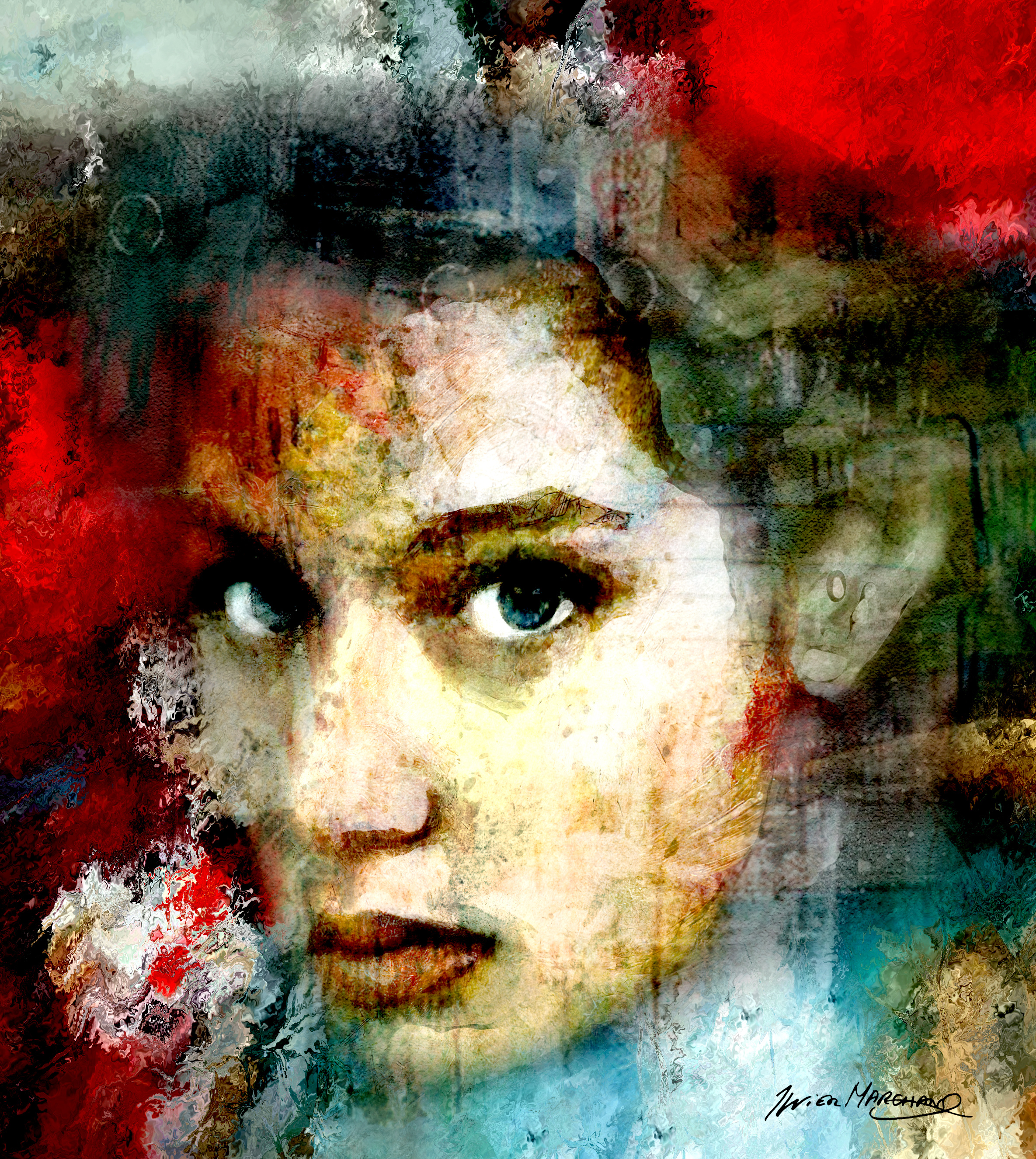 Sur une grande plage