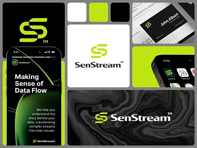 SenStream Logo Moodboard 3d app apps brand identitiy branding design for sale graphic design icon logo mark minimalist moodboard premade ready made ui ux vector visual identity