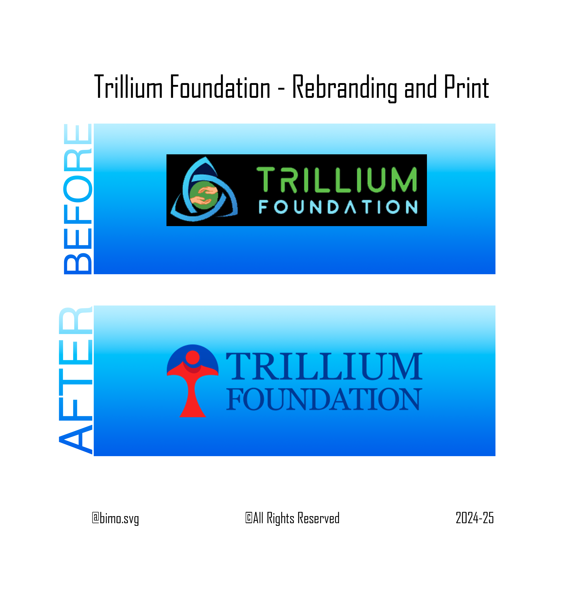 Trillium Foundation - Rebranding and Print branding corporate design design graphic design logo