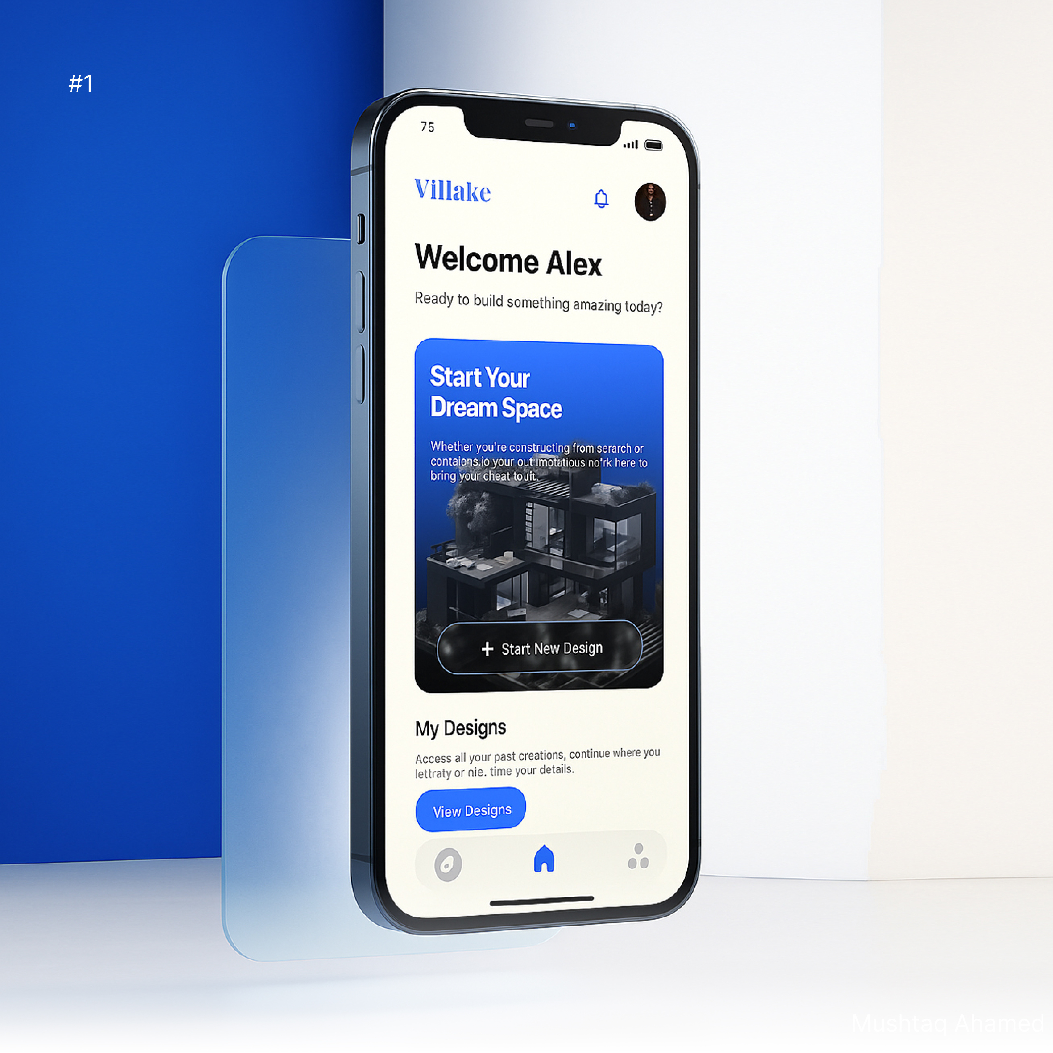 VMake - AI-based 3D home design platform animation branding color theory graphic design research ui ui ux ux visual design