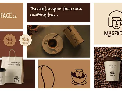 Mugface Co. – Playful Coffee Brand Identity - Demo branding graphic design logo