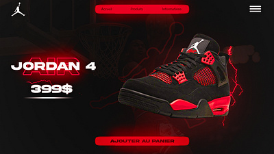 MOCKUP / Air Jordan 4 app branding design graphic design graphics ui