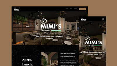 Mimi's - restaurant website design landing page modern design responsive restaurant website ui ux web design