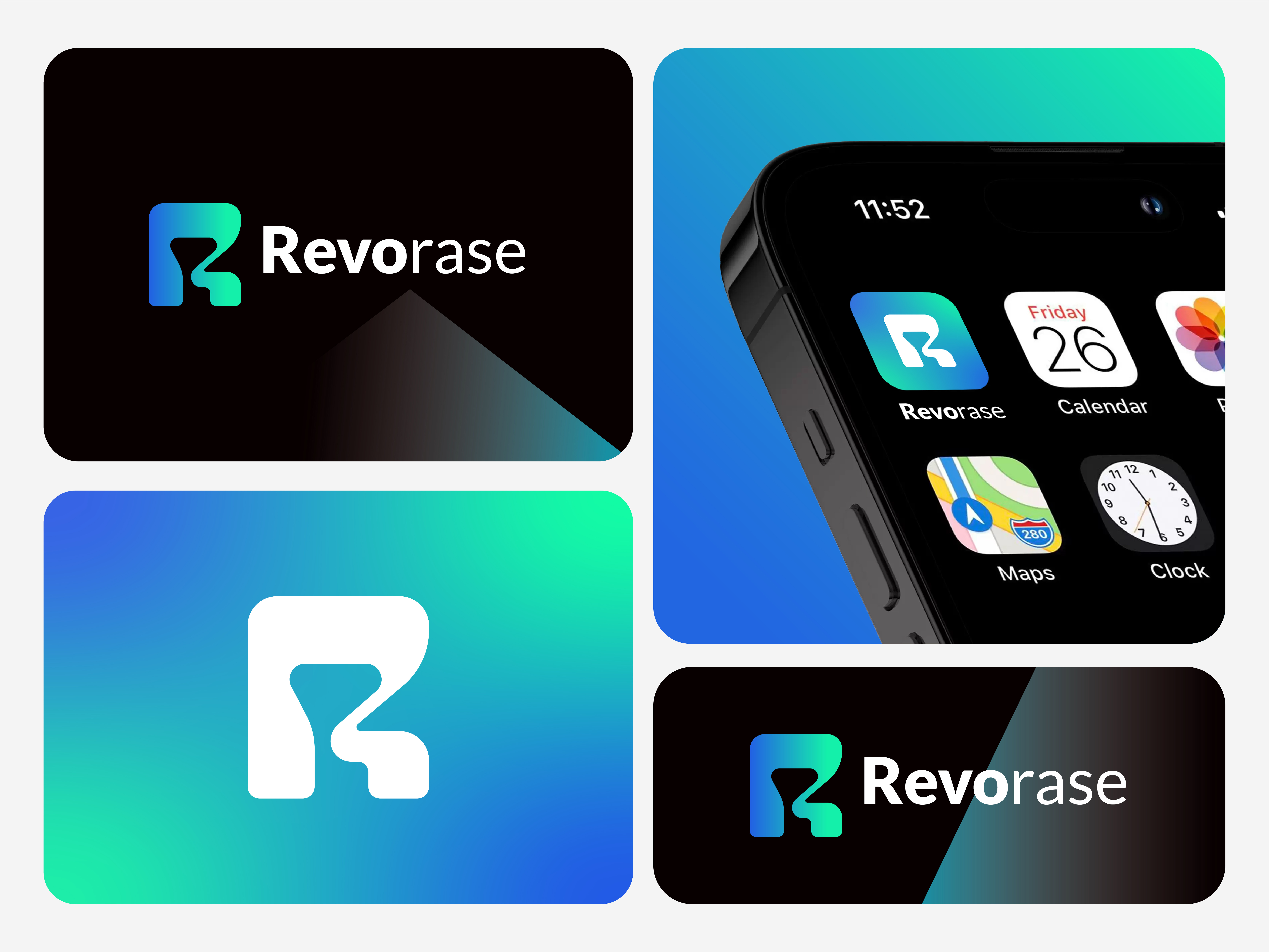 Example of Custom Typography Logo Design Package