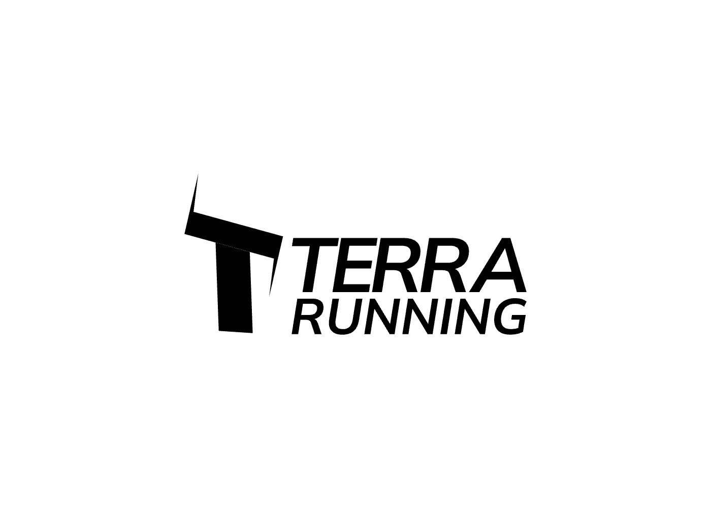 Terra Running fitness logo gym logo running logo t shape logo