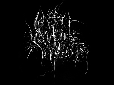 A Constant Knowledge of Death extreme metal logo underground art void