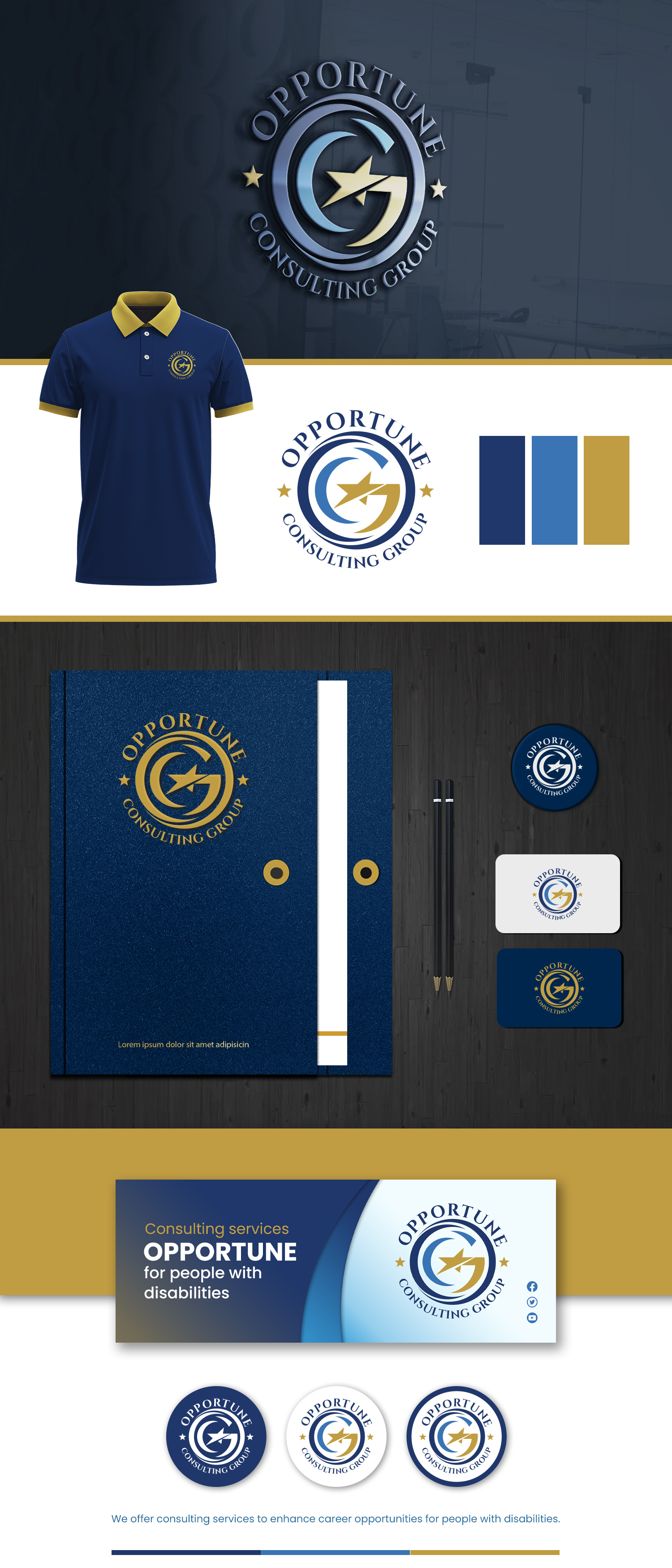 Opportune Logo and Branding Design 3d animation branding design graphic design illustration logo motion graphics ui vector