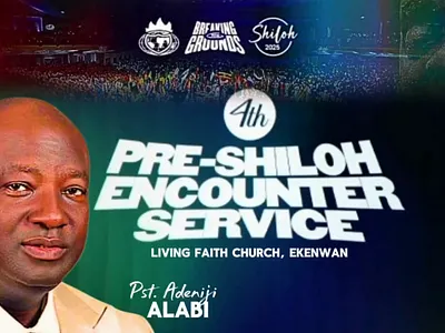 Pre-Shiloh Encounter Service downsign encounter service living faith church motion graphics pre shiloh sam omo