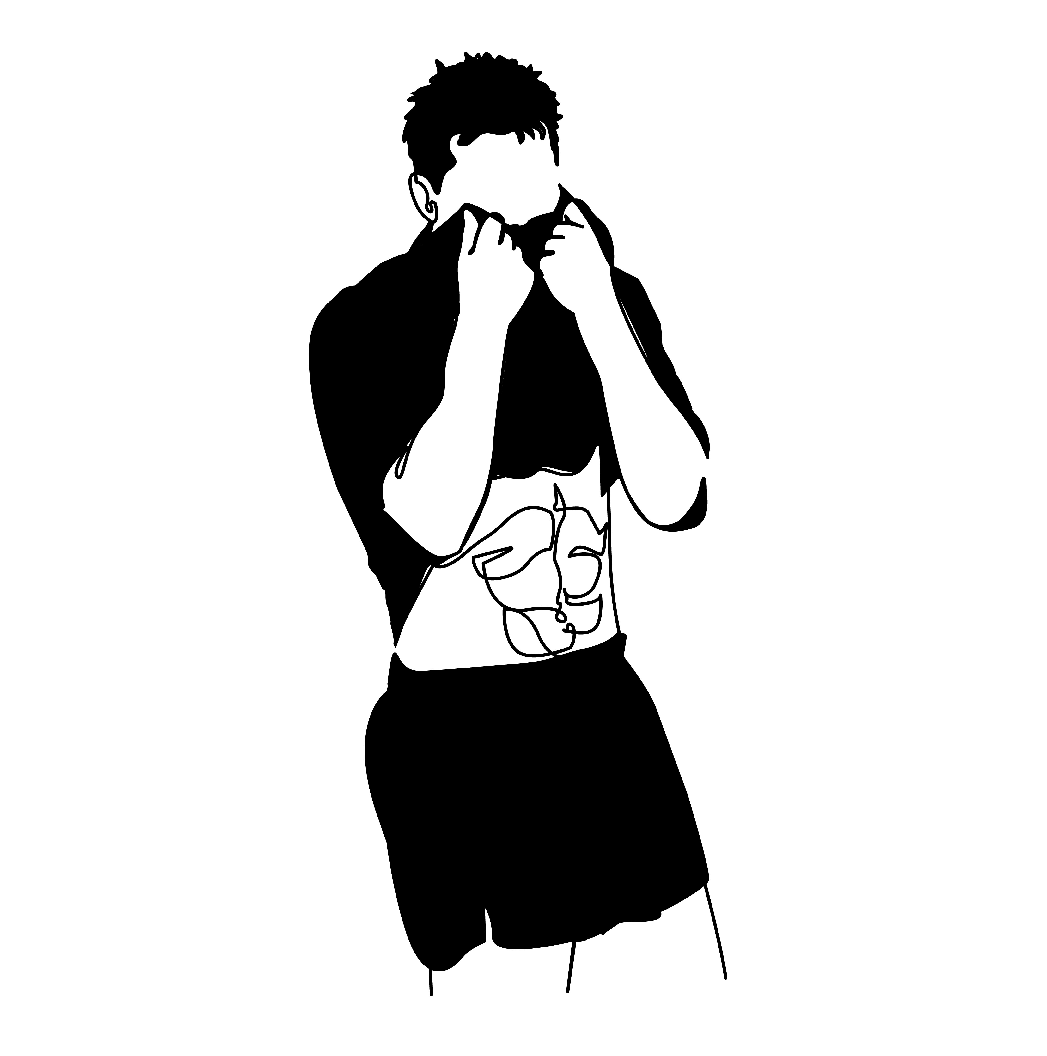 Example of Custom Line Art Victor Illustration