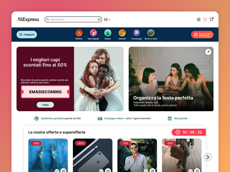 Aliexpress Redesign aliexpress animation app design designer graphic design modern new prototype redesign ui ux webdesign website