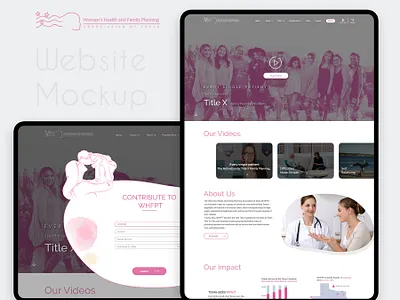 Women's health and family Planning graphic design ui design ux design