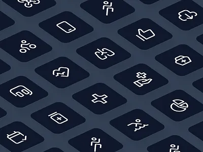 strangeicons: Healthcare & Biotech UI Icon Set - Dark Mode asklepios icon set biotech icon set biotech icons blue clean digital health icons figma icons gradient healthcare icon family healthcare icon set healthcare icons healthtech icons iconography minimal minimal icons modern strangeicons ui icon set ui icons wellness icon set