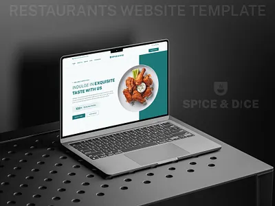 Spice & Dice – Restaurant Website Template branding design designtocodes food food web design food website hotel website product design restaurant restaurant website restaurant website template spice spicedice template desig uiux website