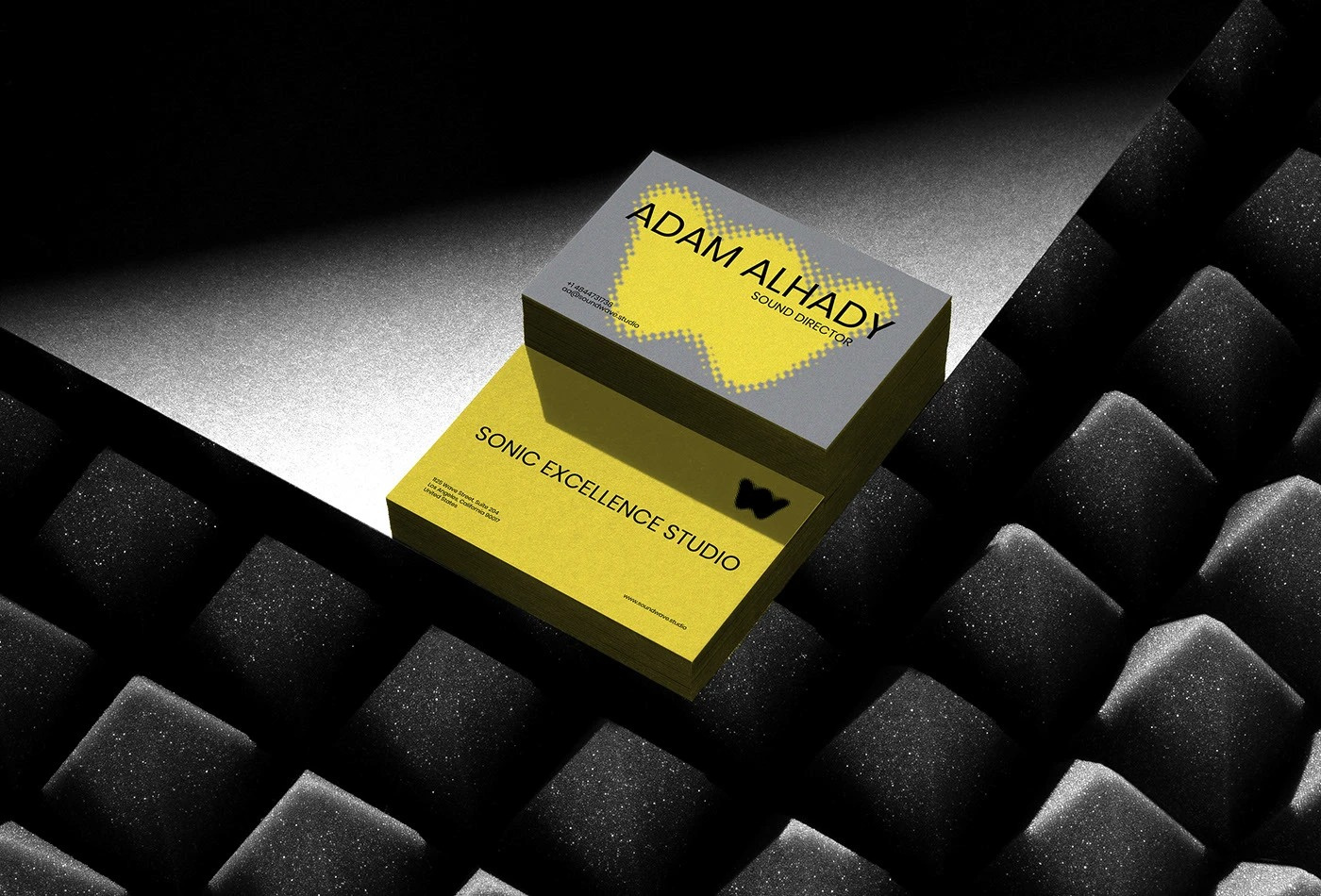 Sound Wave Studio Visual Identity 3d animation branding design download free freebie graphic design illustration logo mockup mockup cloud mockupcloud motion graphics ui