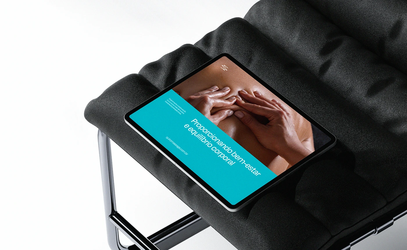 QuiroMassage Branding 3d animation branding design download free freebie graphic design illustration logo mockup mockup cloud mockupcloud motion graphics ui