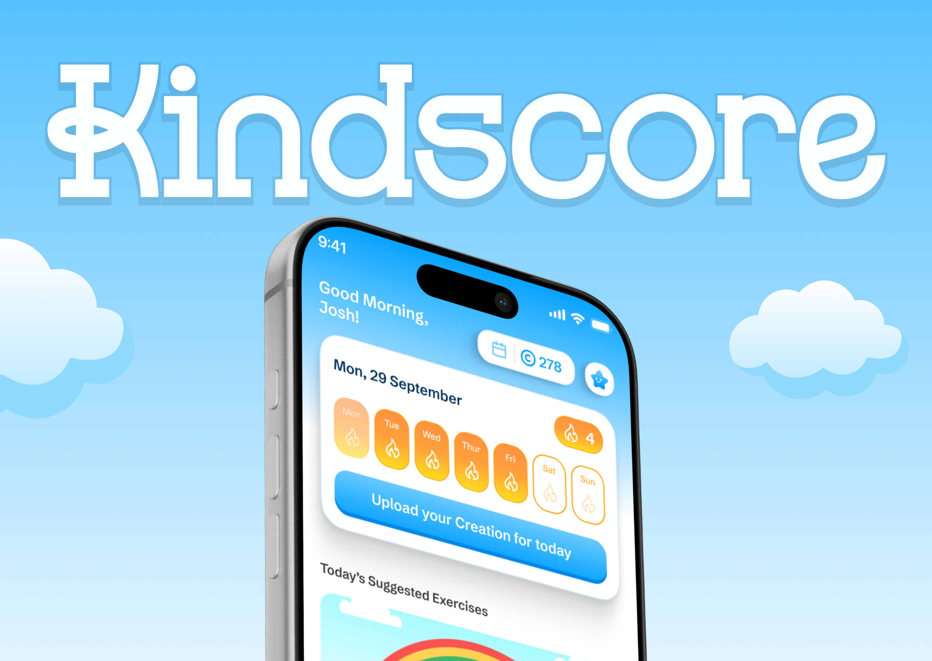 KindScore - Mobile App Design + Branding app design branding mobile app product design ui