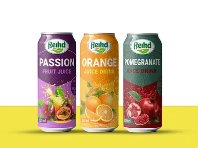 Beverage Can Label & Packaging Design beverage design branding design can design juice label design packaging design product label product packaging