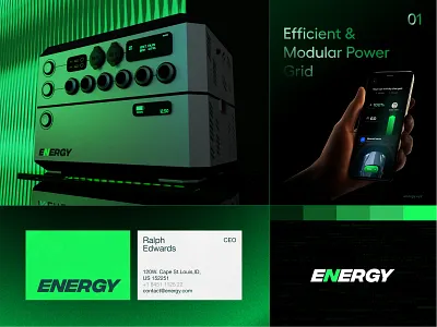 ENERGY — Modular Power Brand System 3d animation branding graphic design logo motion graphics ui