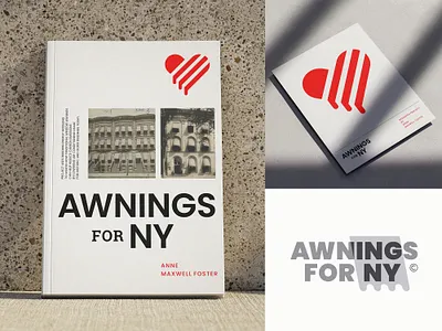 A4NY awning book branding cool cover editorial environment heart heat impact logo love ny nyc paper passion red shadow stripe symbol