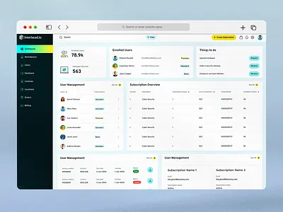 Interlaced SaaS Dashboard dashboard design modern design saas dashboard saas design ui ux design