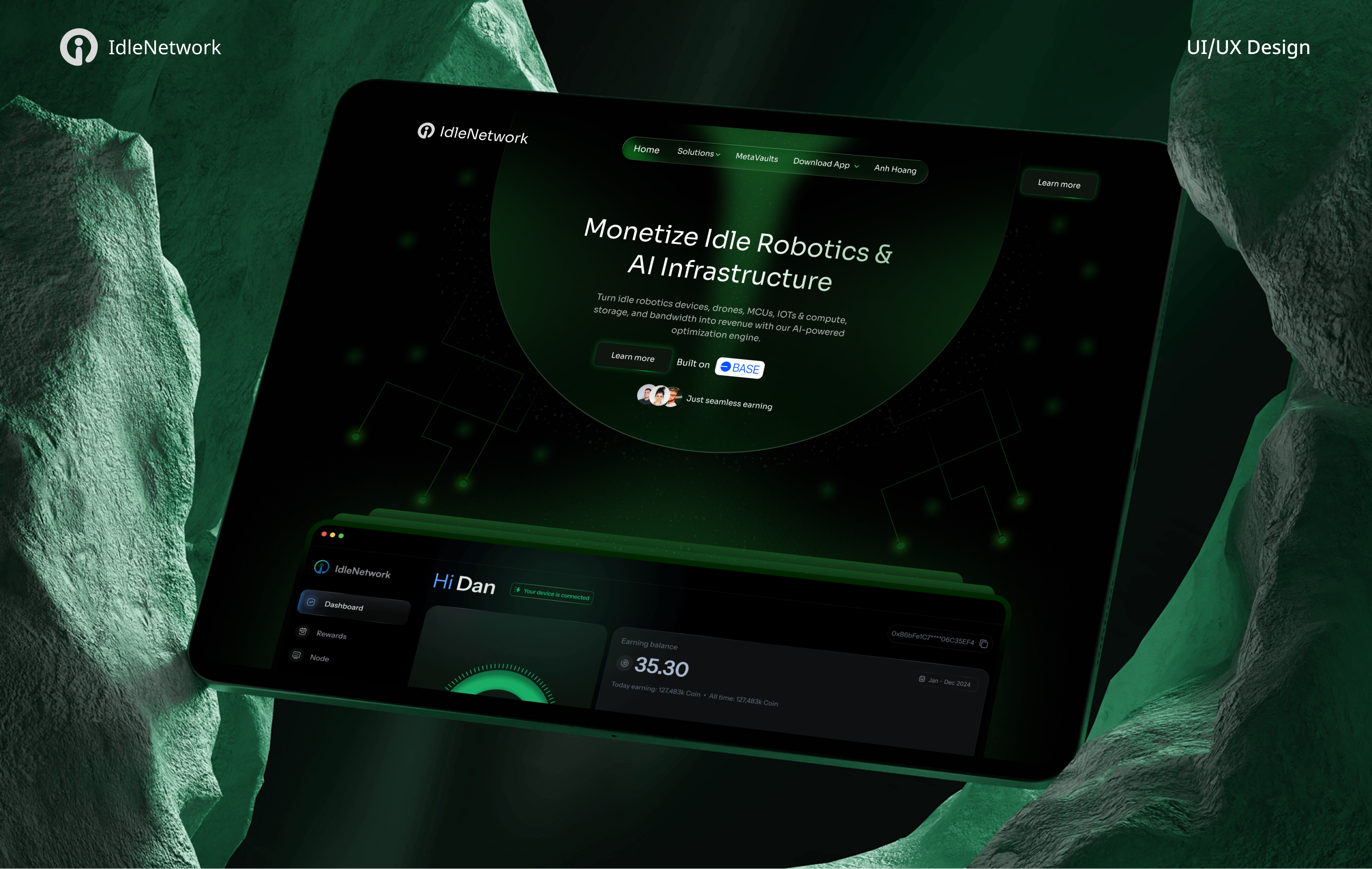 Example of Crypto Ai Landing Page