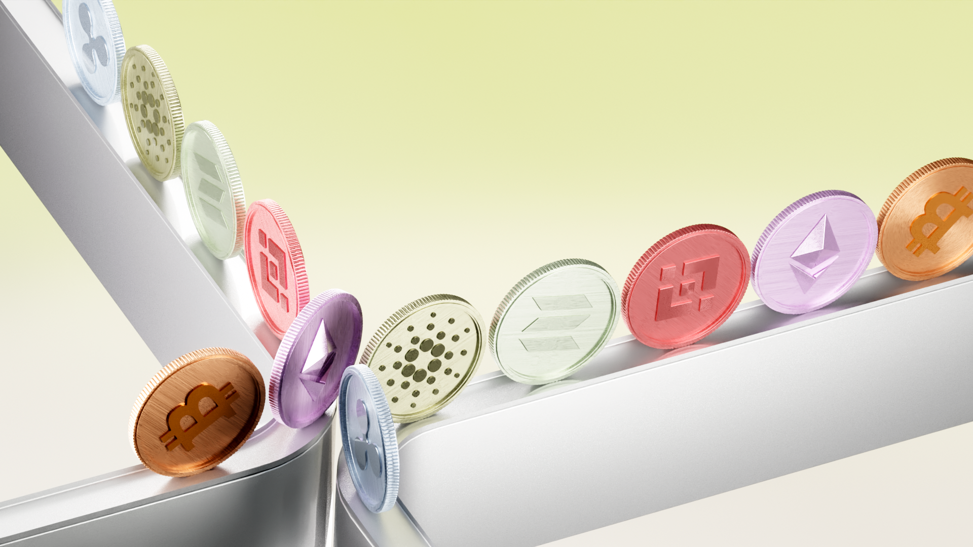 Crypto Tokens Looping 3D Animation 3d 3d animation abstract animation cg render cinematic lighting crypto art crypto coins crypto tokens digital assets experimental design financial 3d fintech design looping animation motio graphics motion design product exploration seamless loop sound design technology