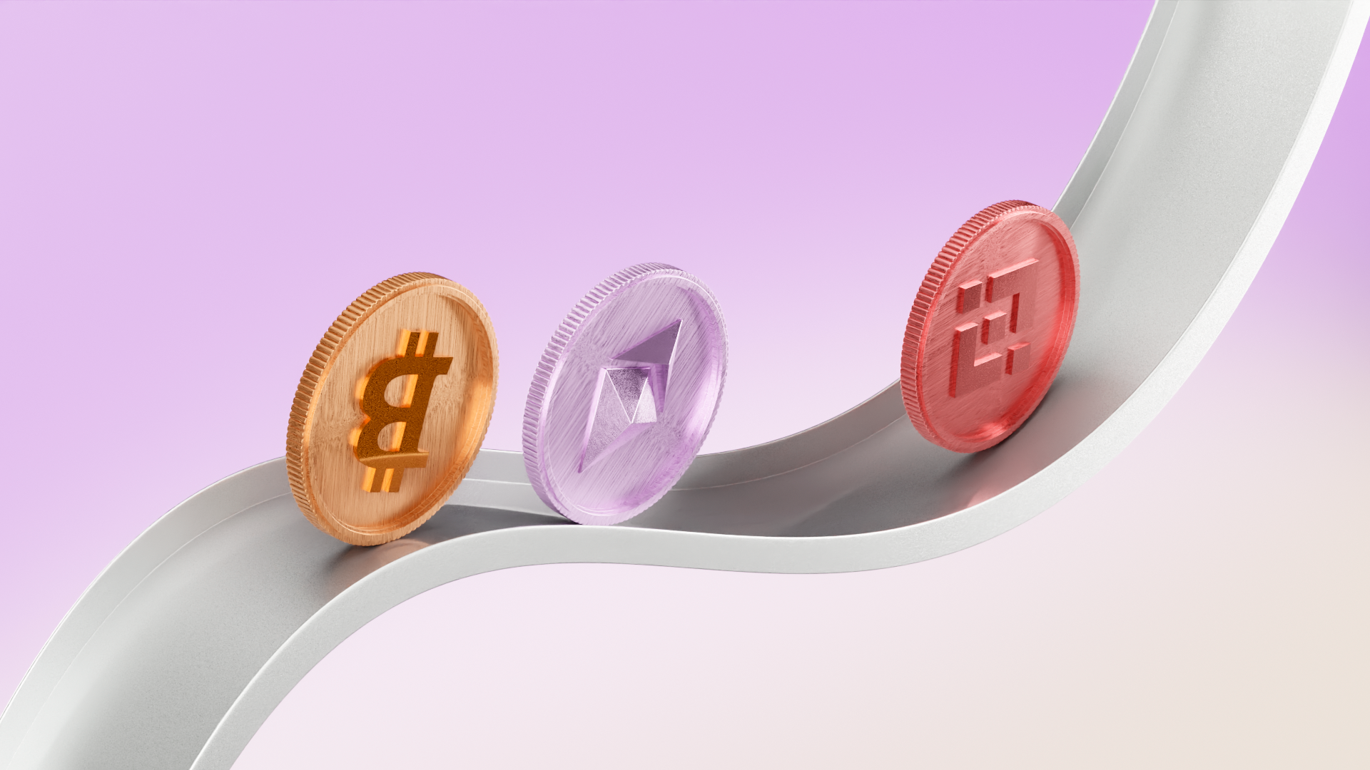 Rolling Crypto Coins 3D Animation 3d 3d animation abstract animation bitcoin cinematic lighting crypto art crypto coins crypto tokens digital assets experimental design financial 3d fintech design looping animation modern 3d motion design product exploration seamless loop sound design technology