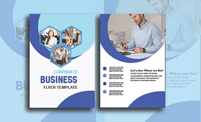 Bi fold flyer branding design graphic design