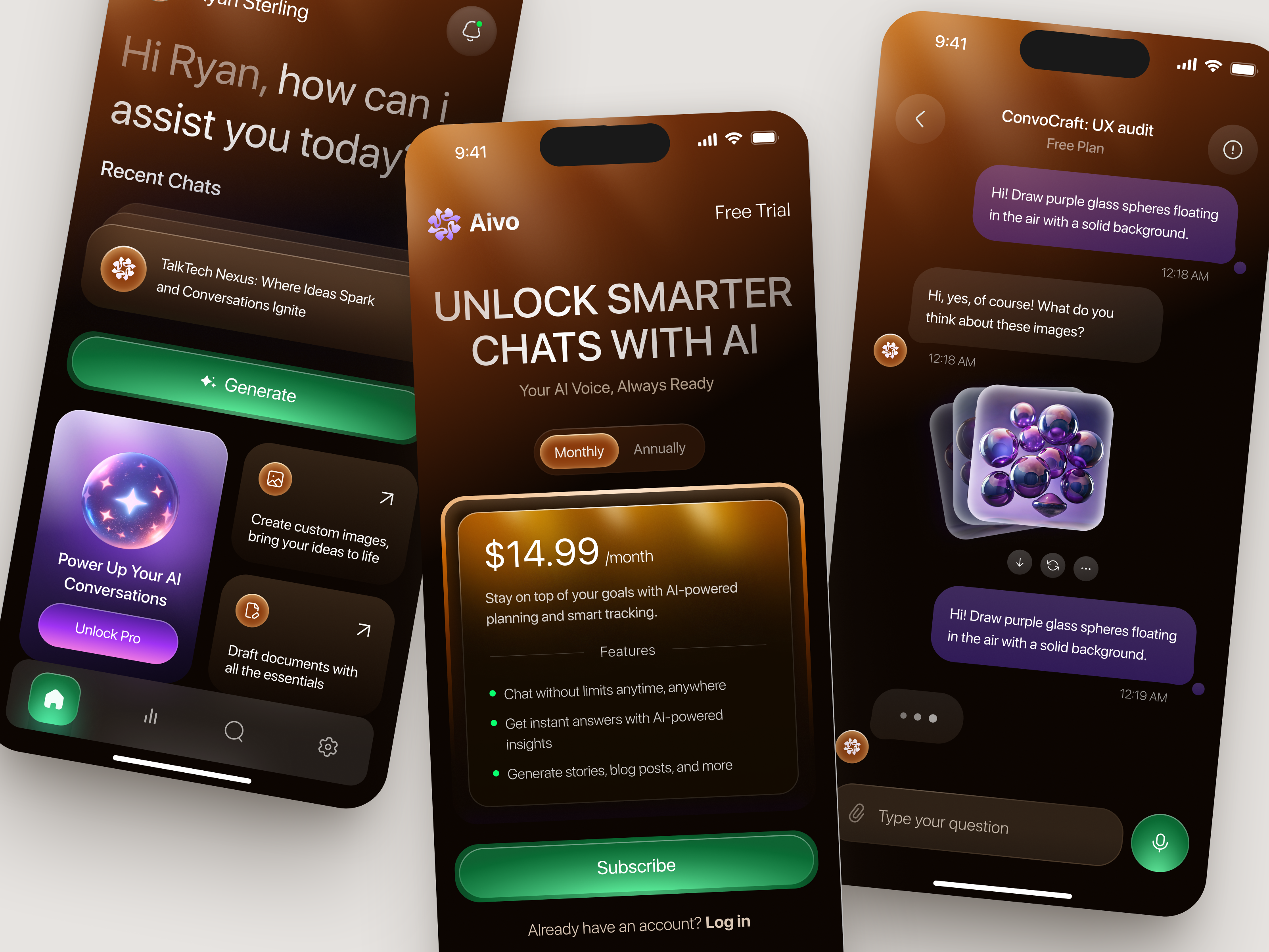 Mobile App for Ai, SaaS app design application design design interface ios app design mobile app product service startup ui ux