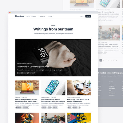#2 Modern blog home page concept dailydesign design figma ui ux web web design