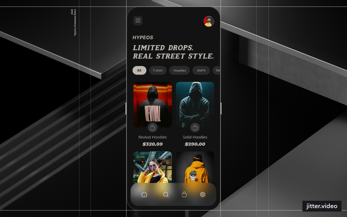 Streetwear E-commerce App UI/UX Design — Drop-First Experience appuiconcept brandexperience darkui ecommerceapp ecommerceui fashionapp fashionecommerce figmadesign mobileappdesign productdesign streetwearapp streetwearui uidesign uiuxdesign