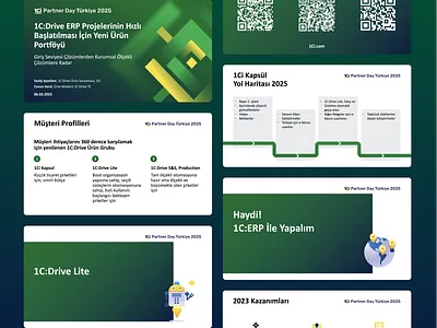 Presentation Design for 1C Partner Day 2025 branding design graphic design illustration power point presentation schemes style