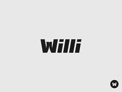 Willi- Clothing Brand Logo businesslogo clothinglogo creativelogo flatlogo foodlogo iconlogo wordmarklogo