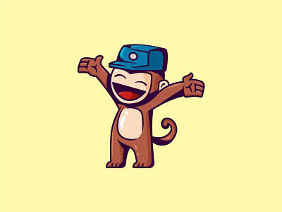 Monkey Mascot animal cha character mascot mascot logo monkey