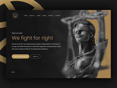 Law firm website design design figma law firm ui ux uxui design website