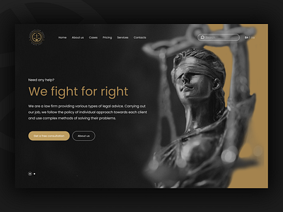 Law firm website design design figma law firm ui ux uxui design website
