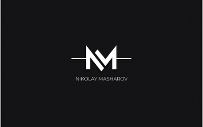 logo for business center Nikolay Masharov branding design graphic design logo vector
