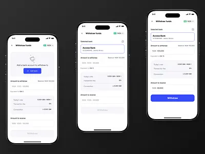 Gimme Fund Withdrawal And Airtime Cash-out banking cashapp cashout cleanuiux fintech mobileapp ui withdrawal