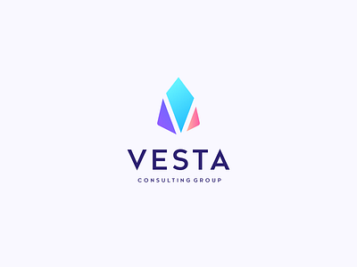 Vesta Consulting Group 99design bold brand identity branding colorfull design futuristic geometric graphic design illustration initials logo logodesign modern simple v vector