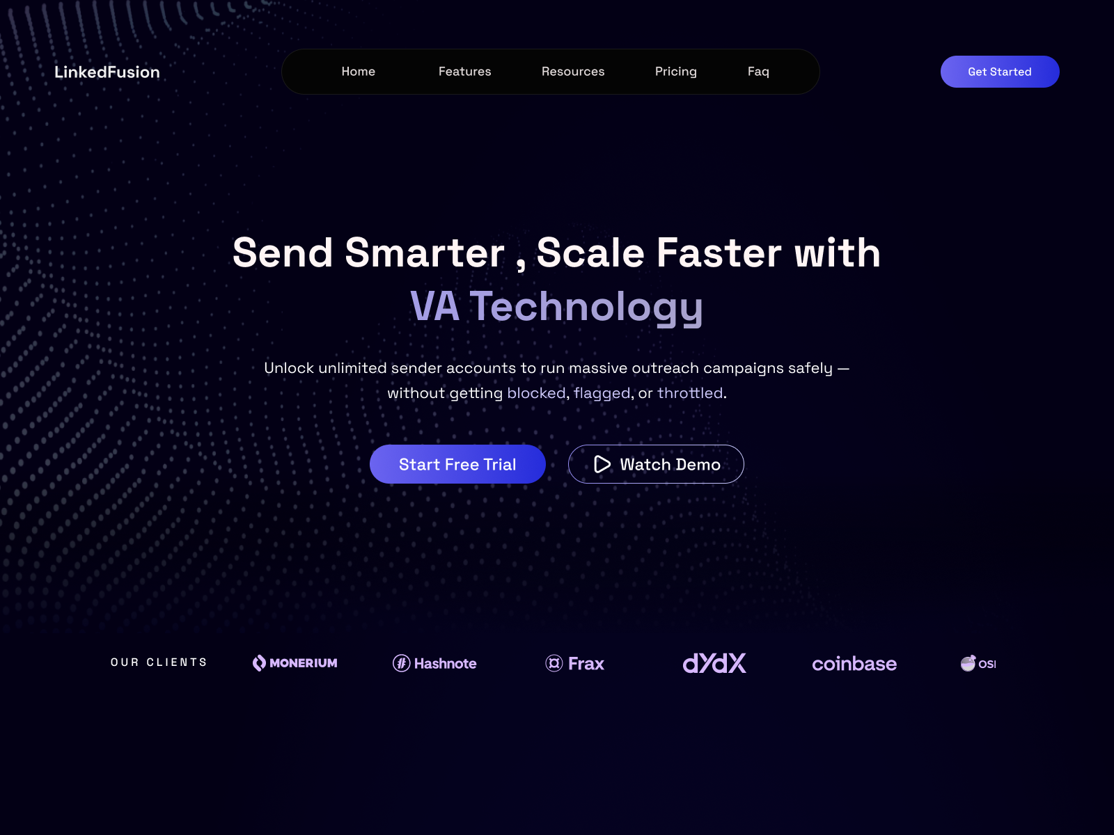 LinkedFusion – VA Technology (Unlimited Senders Feature) b2bproduct linkedfusion linkedinautomation uiux unlimitedsenders vatechnology