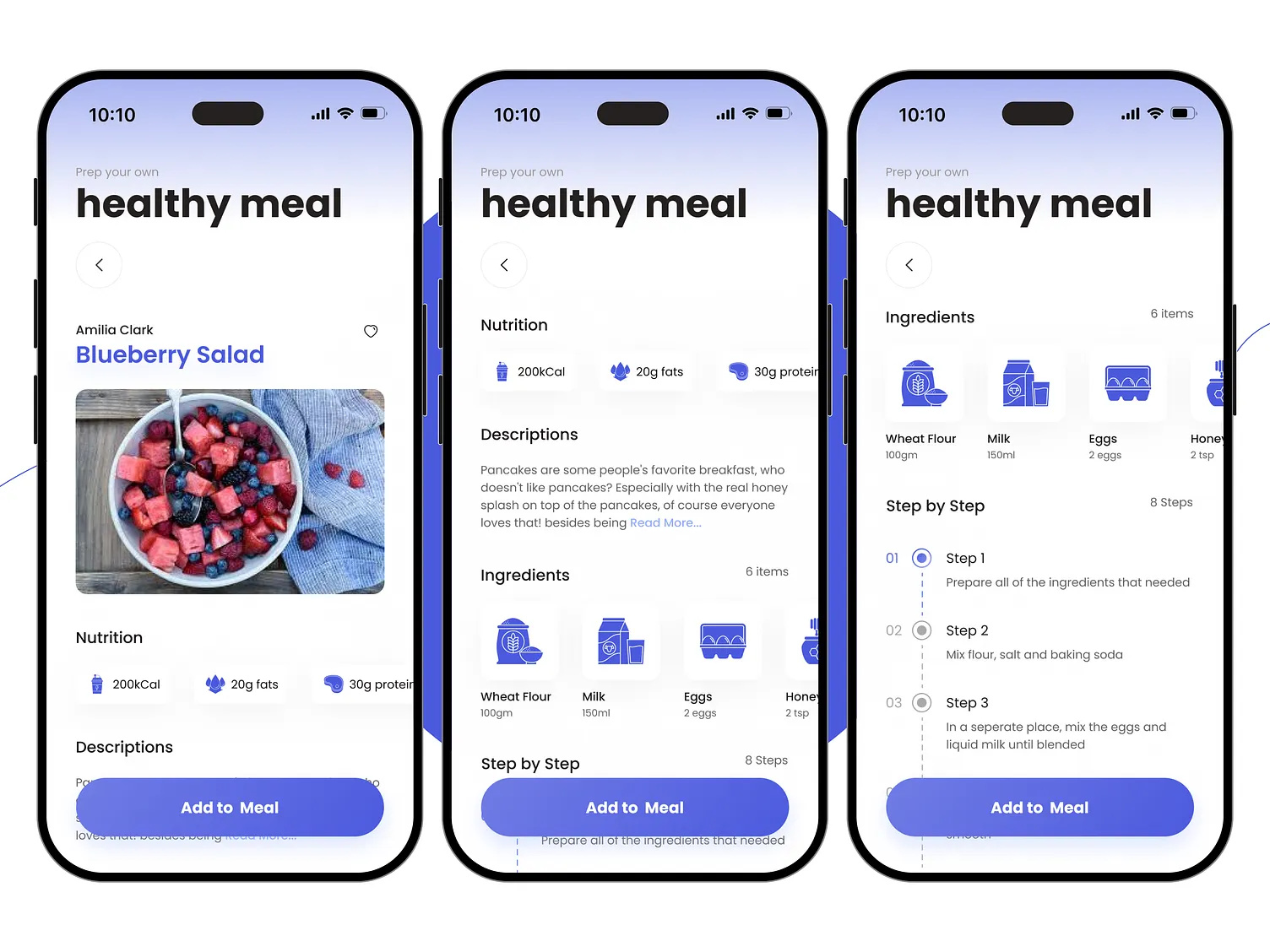 HealMe - Diet Tracker clean dailyui design diet fitness food habit healthy mobileapp product design recipe track tracking app ui ui design uiux user experience user interface ux uxui