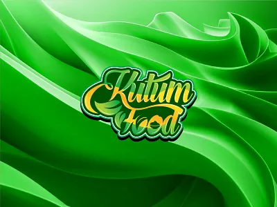 Organic - Kutum Food logo Design agriculture design fresh eat farm food packaging food sticker fresh food green leaf husainahmed kutum food logo lasthusain logo design natural natural product nature nature typography organic food snack symbol logo vegan